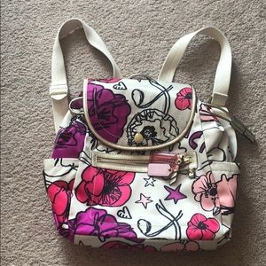 Coach Kyra Floral Poppy Print Backpack